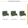 Sofá Modular 3 Lugares 300cm Calla CabeCasa MadeiraOriginals - 2