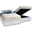 Ver imagem 1 de Cama Box Baú Casal: Colchão Molas MasterPocket Ensacadas Anjos Soft Dream + Base CRC Courano White(1