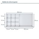 Ver imagem 4 de Conjunto Escritório 2 Peças Escrivaninha Mesa Berlim e Cadeira Eames Base de Madeira Yescasa Branco