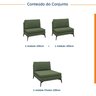 Sofá Modular 3 Lugares com Chaise 300cm Calla CabeCasa MadeiraOriginals - 2