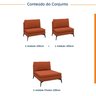 Sofá Modular 3 Lugares com Chaise 300cm Calla CabeCasa MadeiraOriginals - 2