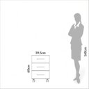 Ver imagem 2 de Gaveteiro 3 Gavetas 40cm Estilo Industrial Móvel na Caixa