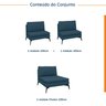 Sofá Modular 3 Lugares com Chaise 300cm Calla CabeCasa MadeiraOriginals - 2