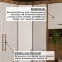 Ver imagem 3 de Quarto Modulado Casal de Canto com Guarda-roupas Maleiro e Cabeceira Paris Master Luciane Móveis