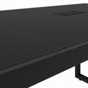 Ver imagem 6 de Mesa de Reunião Retangular 2,70 m X 0,90 m Tampo Bipartido Pés Quadro e 2 Caixas de Tomadas