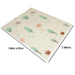 Tapete Infantil Bebe Criança Tatame Grande Dupla Face Emborrachado Macio Seguro Dobravel Antiderrapa - 6