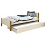 Cama Babá Solteiro com Auxiliar Simba Areia Fosco com Madeira - Reller - 1