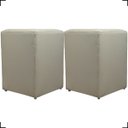 Ver imagem 1 de Kit 2 Puff Dado Decorativo para Sala Recepção Penteadeira Material Sintético Cores