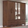 Guarda Roupa 6p 6g Espelho Madeira Maciça 248 Cm 2254 Cafe Milani Store - 2