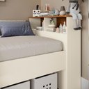 Ver imagem 2 de Quarto Infantil 3 Peças Crescer com Cama Mesa de Cabeceira e Cômoda Argila e Jequetiba Kappesberg