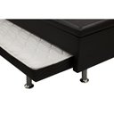 Ver imagem 6 de Cama Box Baú c/Auxiliar Solteiro Universal Courano Nero Black (88x188) - Ortobom