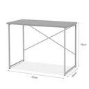 Ver imagem 2 de Mesa Escrivaninha para Estudo Office 0,76 Cm Miami Imbuia/ Preto