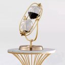Ver imagem 5 de Ampulheta Decorativa Cor Dourada Areia Preta Luxo Decoração 31 cm