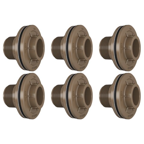 Kit Adaptador Flange Cx Dagua 32x1 Fortlev - 6 Unidades
