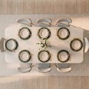 Ver imagem 2 de Conjunto de Jantar Mesa Tali 210cm e 8 Cadeiras Ema CabeCasa MadeiraOriginals Off White/Prata