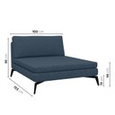 Ver imagem 2 de Sofá Chaise sem Braço 100cm Calla CabeCasa MadeiraOriginals