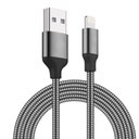 Ver imagem 1 de Cabo Usb de Dados Turbo Iphone Super Flexivel 1mt Inova Cinza