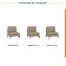 Sofá Modular 3 Lugares 225cm Calla CabeCasa MadeiraOriginals - 2
