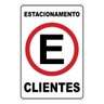 Placa Sinalização Estacionamento Exclusivo para Clientes 20x30cm - 1