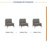 Sofá Modular 3 Lugares 225cm Calla CabeCasa MadeiraOriginals - 2