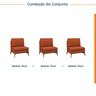 Sofá Modular 3 Lugares 225cm Calla CabeCasa MadeiraOriginals - 2
