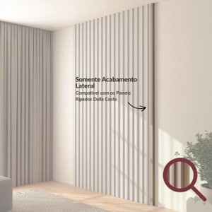 Fechamento Lateral para Painel Ripado Mdf 250cm Freijó Madeirado P11 Dalla Costa Fendi