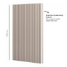 Fechamento Lateral para Painel Ripado Mdf 250cm Freijó Madeirado P11 Dalla Costa Fendi - 3