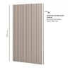 Fechamento Lateral para Painel Ripado Mdf 250cm Freijó Madeirado P11 Dalla Costa-freijó - 5