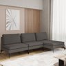 Sofá Modular 3 Lugares com Chaise 225cm Calla CabeCasa MadeiraOriginals - 1