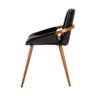 Cadeira Rita Preta Base Madeira Pintada - 72860 - 3