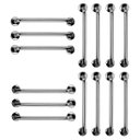 Ver imagem 1 de Barra de Apoio 60cm Aço Inox Kit 14 Unidades Banheiro Box Idoso Gestante Cadeirante Deficiente Acess