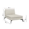 Sofá Modular 4 Lugares com Chaise 300cm Calla CabeCasa MadeiraOriginals - 3
