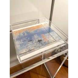 Caixa De Acrílico Decoração Porta Gravura Ou Foto 30x30cm:cristal - 7