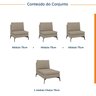 Sofá Modular 4 Lugares com Chaise 300cm Calla CabeCasa MadeiraOriginals - 2