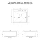 Ver imagem 5 de Cuba Gourmet Inox Revomax 60x45x21 Cm - Aço Inoxidável 201