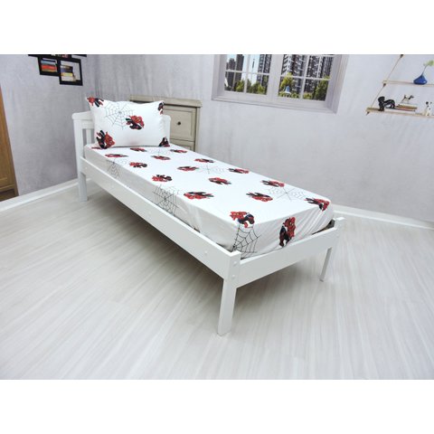 Jogo De Lençol Com Elastico E Fronha Homem Aranha Kit 2pçs