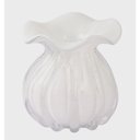 Ver imagem 2 de Vaso de Vidro Tipo Murano Branco 11 X 11,5 Cm Casa Del Grande