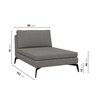 Sofá Modular 2 Lugares com Chaise 170cm Calla CabeCasa MadeiraOriginals - 3