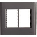 Ver imagem 1 de Placa 6 Postos 4x4 Tramontina Giz Titânio com Suporte Tramontina