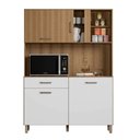Ver imagem 3 de Kit Cozinha Toscana Completa com Armários Estantes e Nichos para Utensílios e Eletrodomésticos