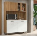Ver imagem 1 de Kit Cozinha Toscana Completa com Armários Estantes e Nichos para Utensílios e Eletrodomésticos