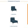 Sofá Modular 2 Lugares com Chaise 170cm Calla CabeCasa MadeiraOriginals - 2