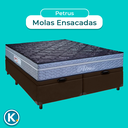 Ver imagem 4 de Cama Box Bau Blindado Casal + Colchão Molas Ensacadas Petrus Paropas