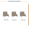 Sofá Modular 3 Lugares 255cm Calla CabeCasa MadeiraOriginals - 2