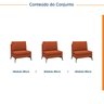 Sofá Modular 3 Lugares 255cm Calla CabeCasa MadeiraOriginals - 2