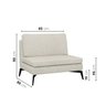 Sofá Modular 3 Lugares com Chaise 255cm Calla CabeCasa MadeiraOriginals - 4