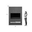 Ver imagem 4 de Rack Bancada C/ Painel P/ Tv até 75 Pol Modular 1.8 Ripado 1 Porta 1 Prat. 180x250cm Nature/off