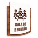Ver imagem 1 de Placa de Sinalização | Reunião - Mdf 15x13cm