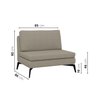 Sofá Modular 4 Lugares com Chaise 340cm Calla CabeCasa MadeiraOriginals - 4