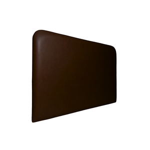 Cabeceira Estofada Casal Orgânica Não É Segredo Facto Marrom Escuro 140x120